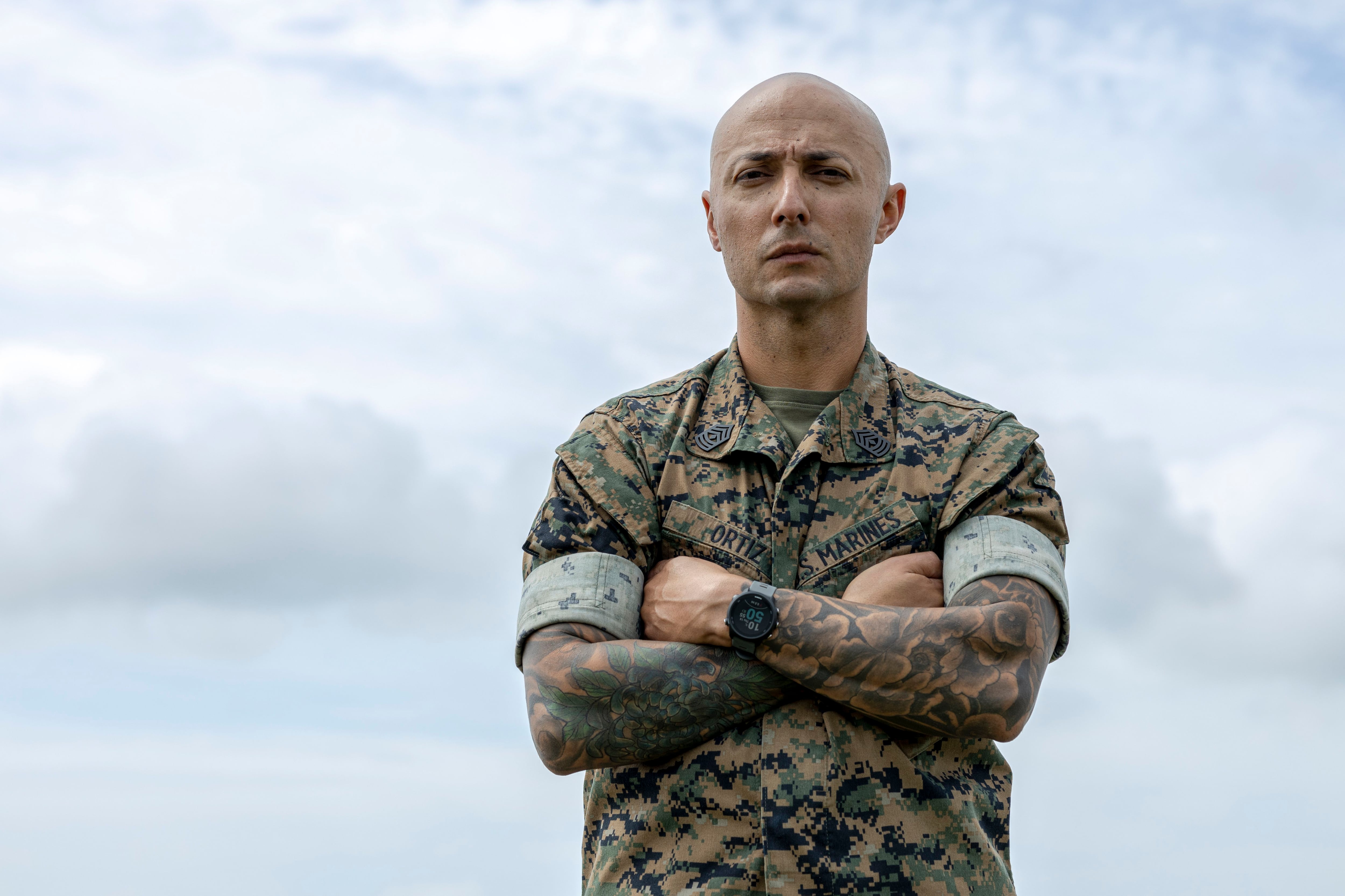 Marine 1st sergeant uses combat experience to save man hit by car