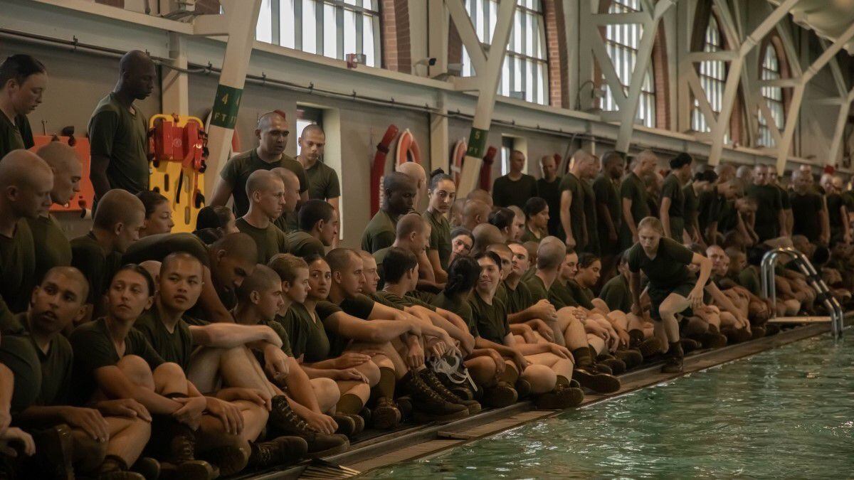 Marine boot camp swim week clearance