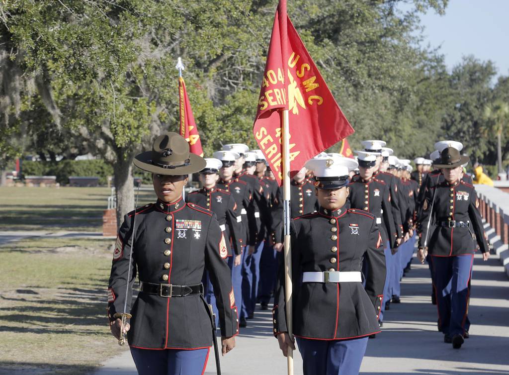 New female dress blue coat brings Marines closer to an identical, equal  standard