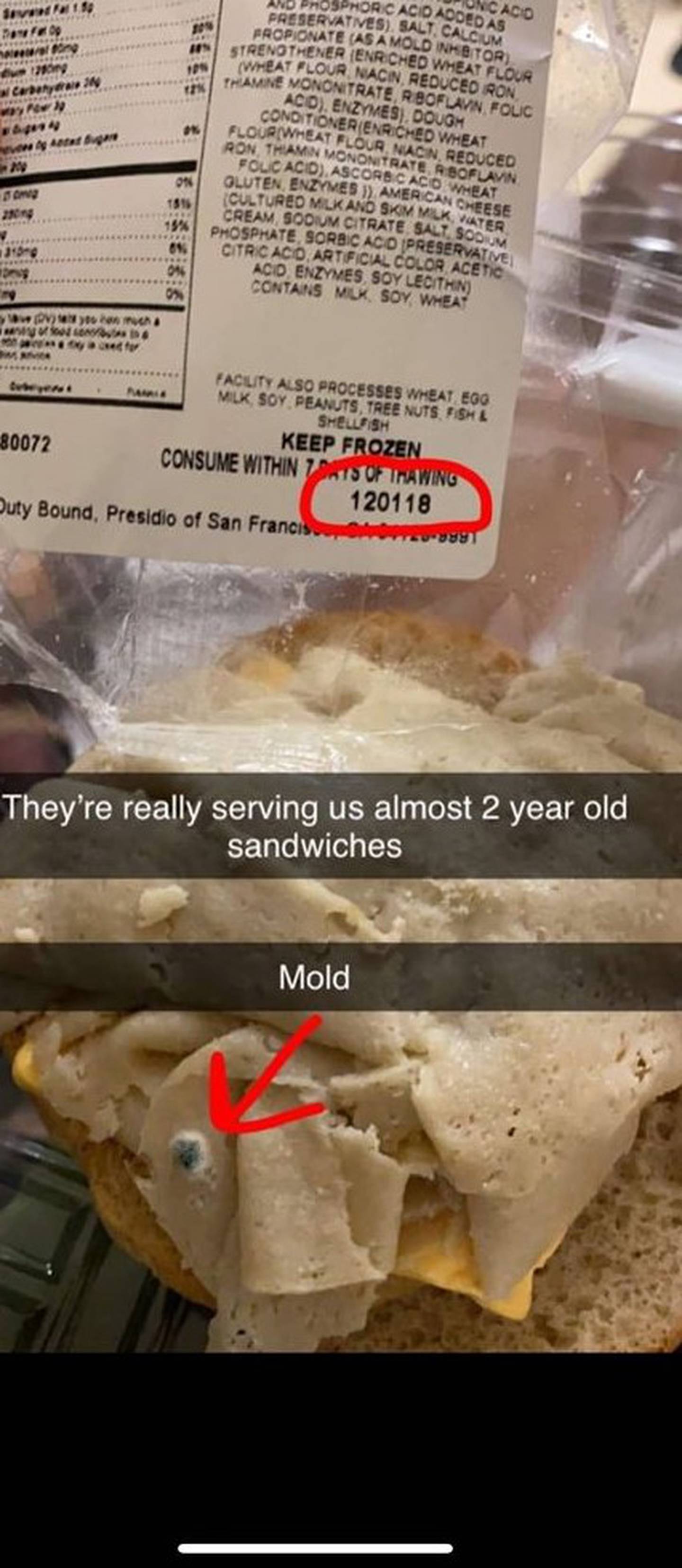 Eat around the mold: Marines in Japan served expired food while on COVID-19  quarantine