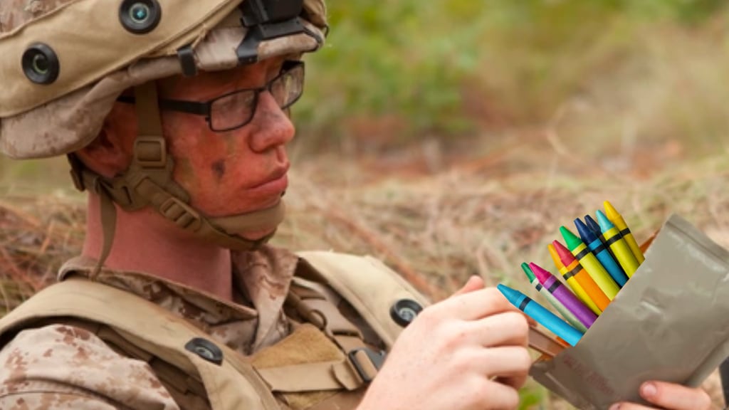 ¿Qué tienen que ver los marines con los crayones?