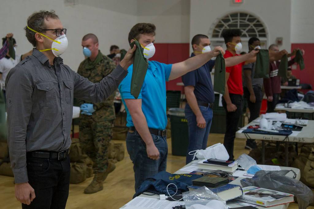 Marine recruits to undergo a 14day quarantine upon arrival at boot camp