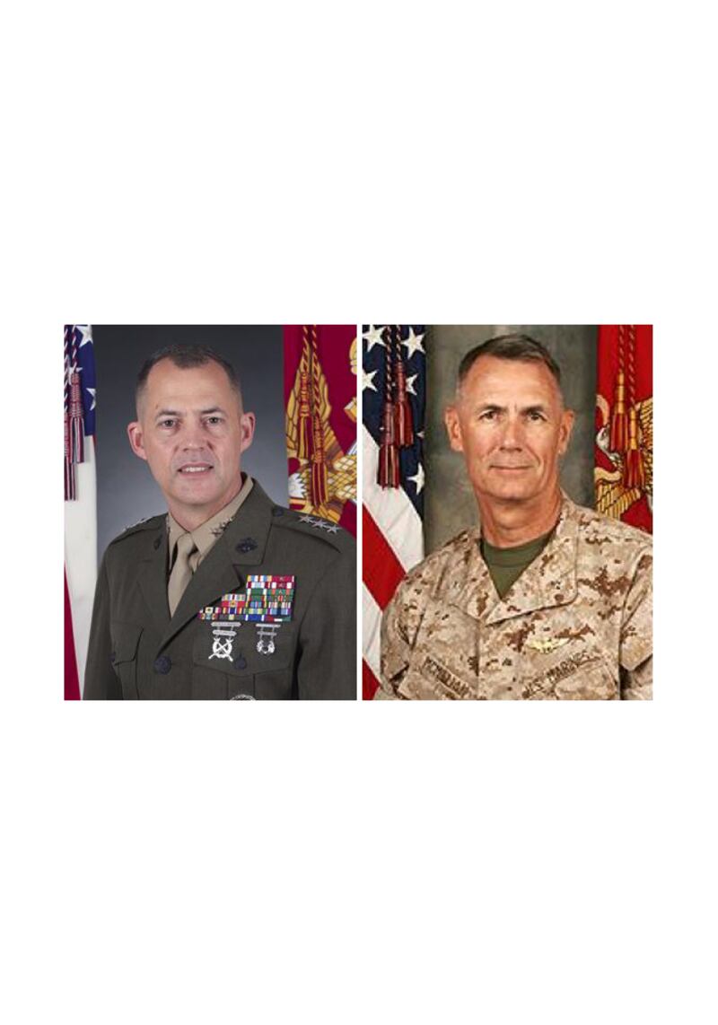 Two Marine generals tapped for promotion