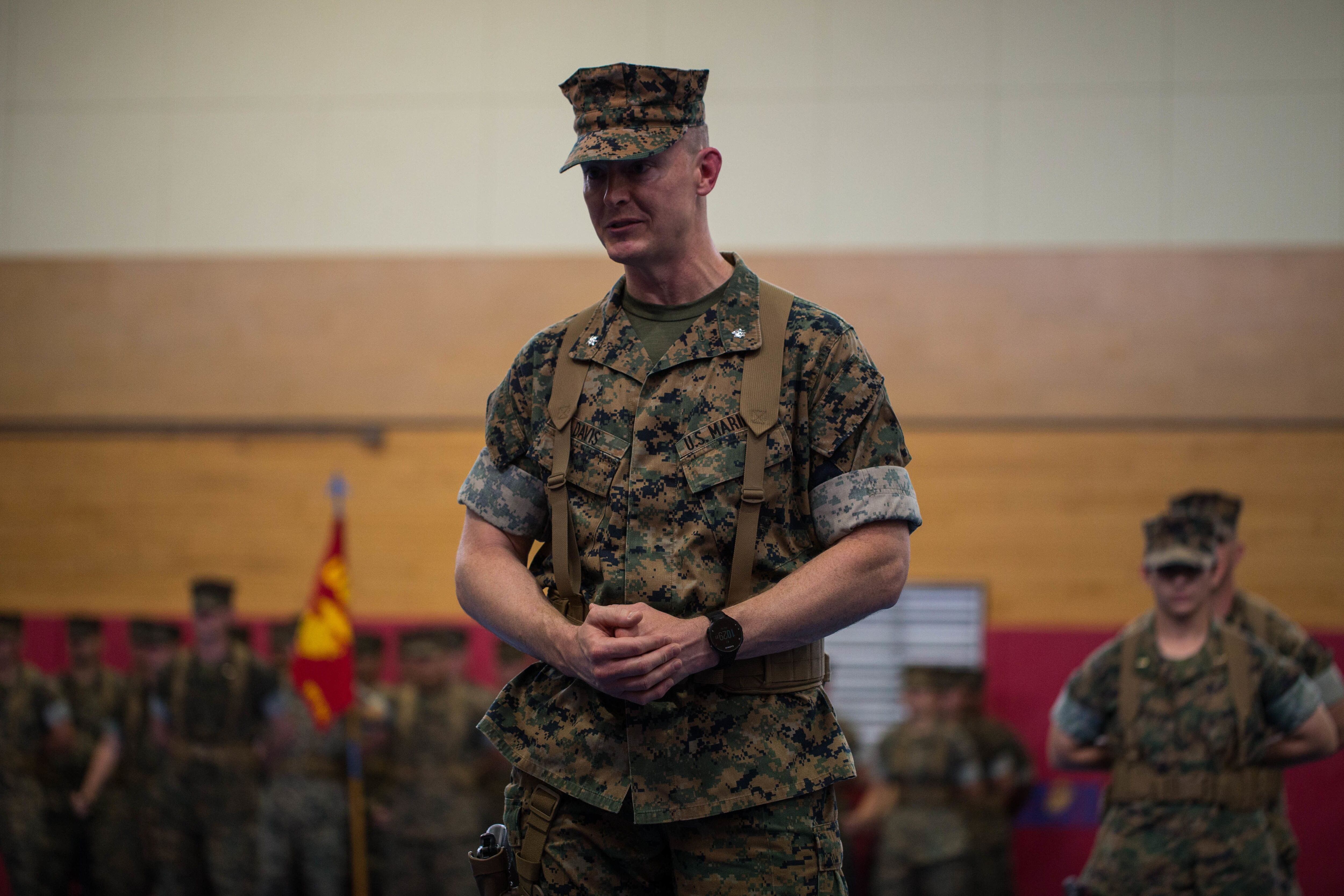 Marine commander of Okinawa's 3rd Transportation Support Battalion